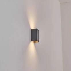 Applique Murale D'Exterieur Tamarin Led Anthracite, 1 Lumiere