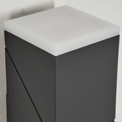 Applique Murale D'Exterieur Toogong Led Anthracite, 2 Lumieres, Detecteur De Mouvement