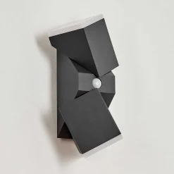 Applique Murale D'Exterieur Toogong Led Anthracite, 2 Lumieres, Detecteur De Mouvement