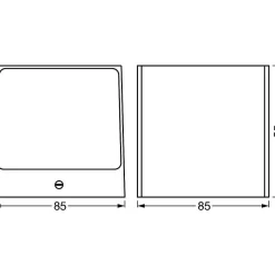 Applique Murale D'Exterieur Ledvance Smart+ Gris, 1 Lumiere