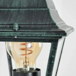 Applique Murale D'Exterieur Naofe Vert, Noir, 1 Lumiere, Detecteur De Mouvement