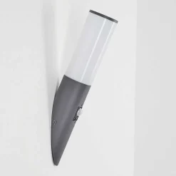 Applique Murale D'Exterieur Caserta Anthracite, 1 Lumiere, Detecteur De Mouvement