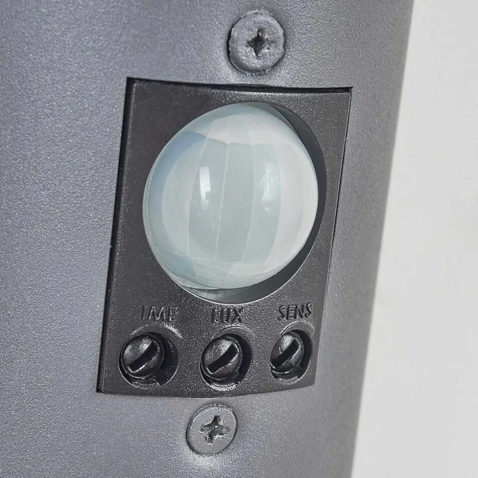 Applique Murale D'Exterieur Caserta Anthracite, 1 Lumiere, Detecteur De Mouvement