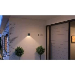 Applique Murale D'Exterieur Philips Hue Resonate Led Noir, 1 Lumiere, Changeur De Couleurs