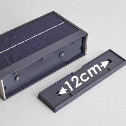 Applique Murale D'Exterieur Attu Led Nickel Mat, 1 Lumiere, Detecteur De Mouvement