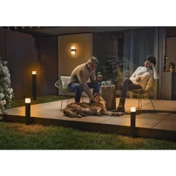 Applique Murale D'Exterieur Ledvance Cube Gris, 1 Lumiere, Changeur De Couleurs