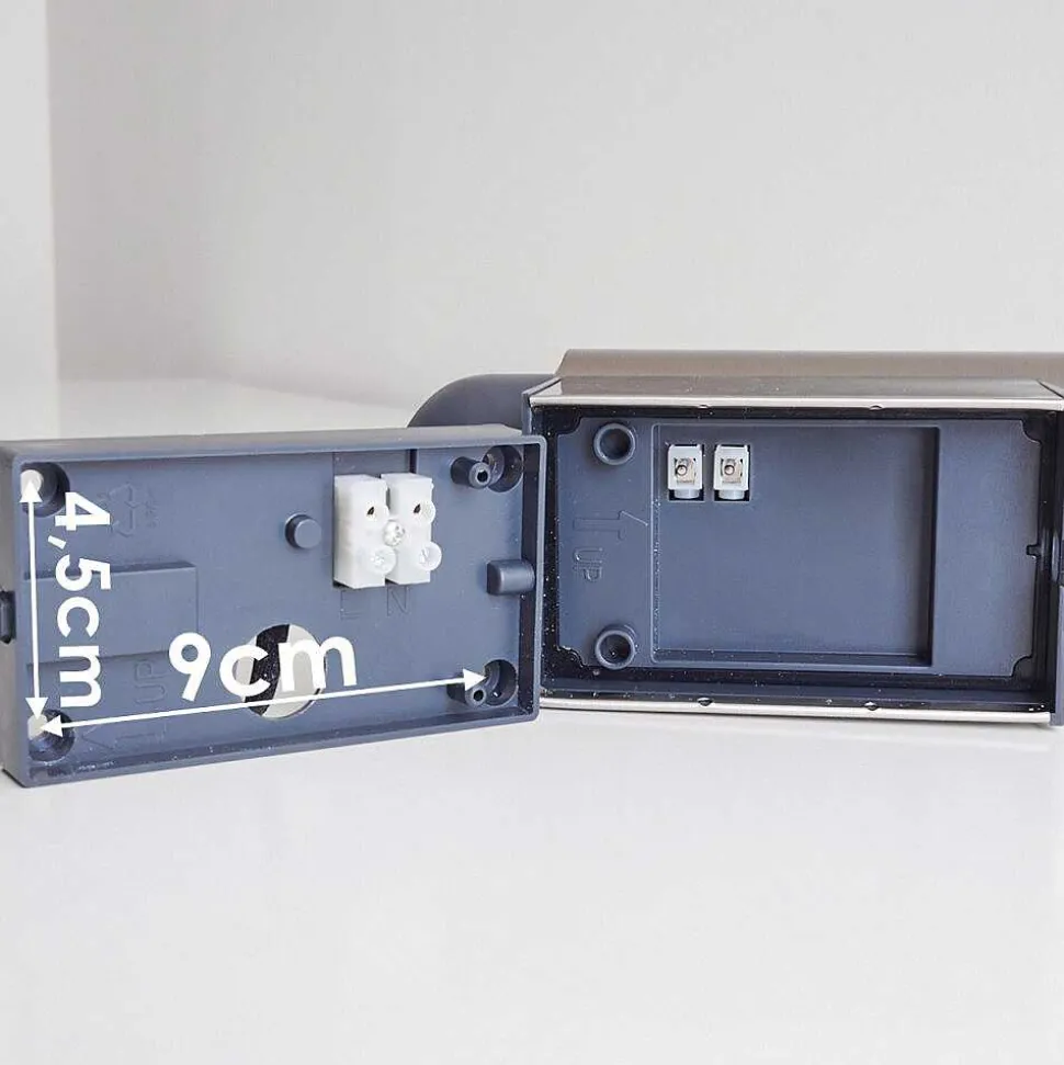 Applique Murale D'Exterieur Vason Led Acier Inoxydable, 1 Lumiere, Detecteur De Mouvement