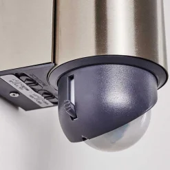 Applique Murale D'Exterieur Vason Led Acier Inoxydable, 1 Lumiere, Detecteur De Mouvement