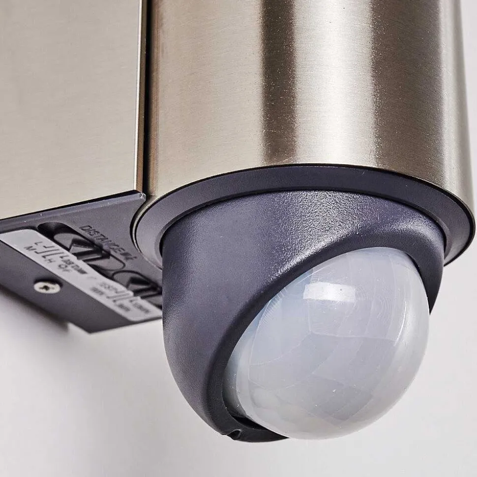 Applique Murale D'Exterieur Vason Led Acier Inoxydable, 1 Lumiere, Detecteur De Mouvement