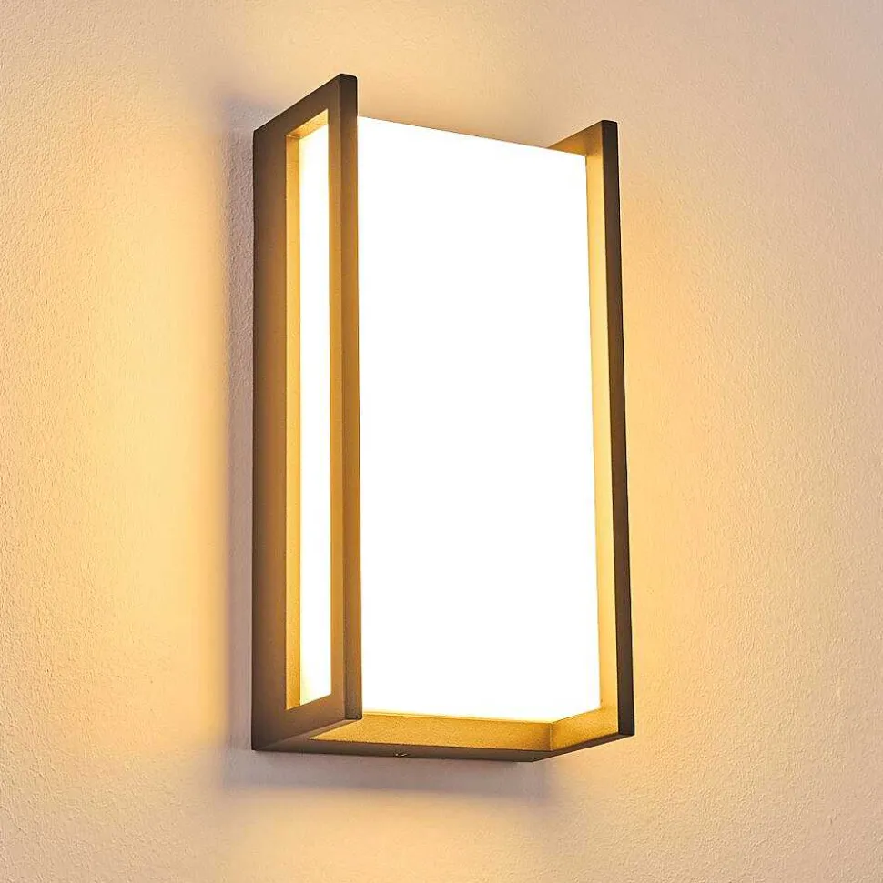 Applique Murale D'Exterieur Skove Led Anthracite, 1 Lumiere