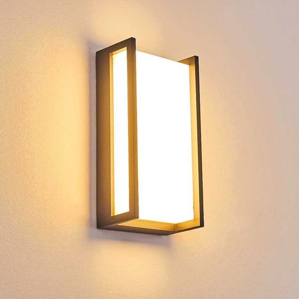 Applique Murale D'Exterieur Skove Led Anthracite, 1 Lumiere