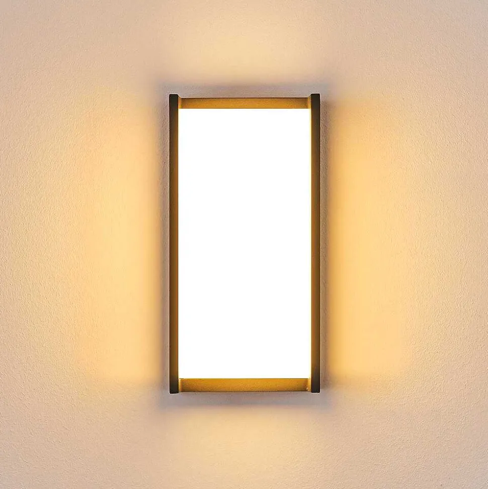 Applique Murale D'Exterieur Skove Led Anthracite, 1 Lumiere