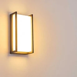 Applique Murale D'Exterieur Skove Led Anthracite, 1 Lumiere