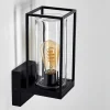 Applique Murale D'Exterieur Palanga Noir, 1 Lumiere