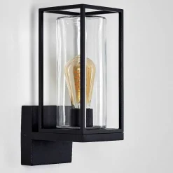 Applique Murale D'Exterieur Palanga Noir, 1 Lumiere
