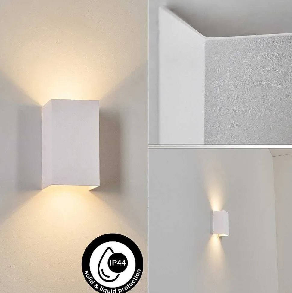 Applique Murale D'Exterieur Tamarin Led Blanc, 1 Lumiere