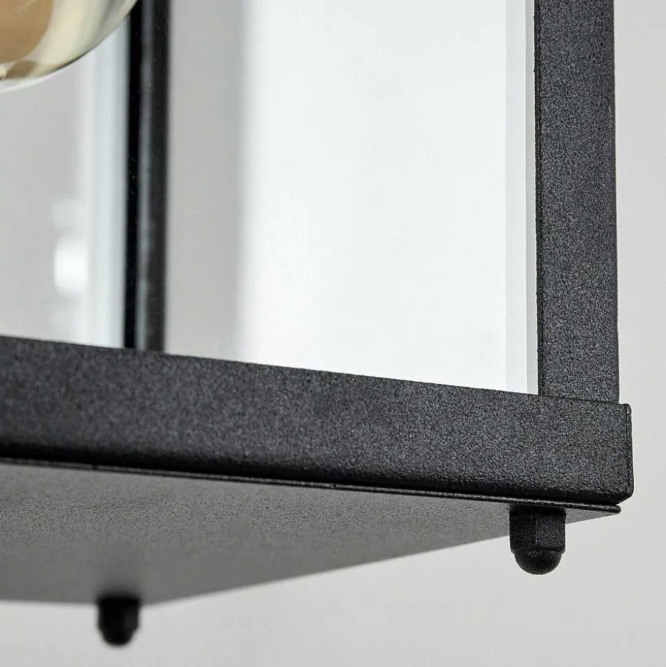 Applique Murale D'Exterieur Palanga Noir, 1 Lumiere