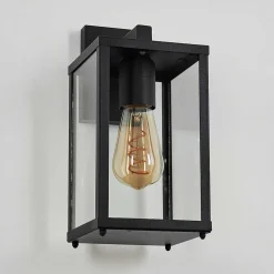 Applique Murale D'Exterieur Palanga Noir, 1 Lumiere