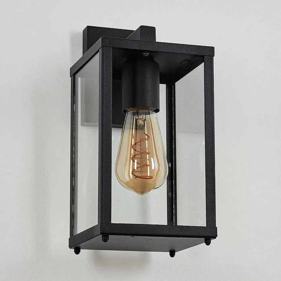 Applique Murale D'Exterieur Palanga Noir, 1 Lumiere