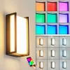 Applique Murale D'Exterieur Skove Led Anthracite, 1 Lumiere, Changeur De Couleurs
