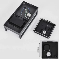 Applique Murale D'Exterieur Skove Led Anthracite, 1 Lumiere, Changeur De Couleurs