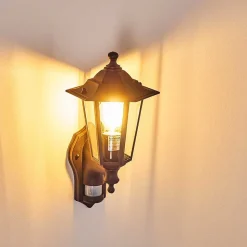 Applique Murale D'Exterieur Loria Noir, 1 Lumiere