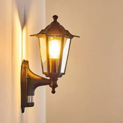 Applique Murale D'Exterieur Loria Noir, 1 Lumiere