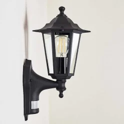 Applique Murale D'Exterieur Loria Noir, 1 Lumiere