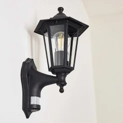 Applique Murale D'Exterieur Loria Noir, 1 Lumiere