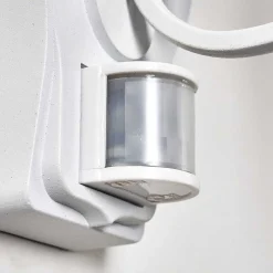 Applique Murale D'Exterieur Lentua Blanc, 1 Lumiere, Detecteur De Mouvement