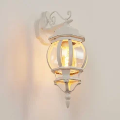 Applique Murale D'Exterieur Lentua Blanc, 1 Lumiere