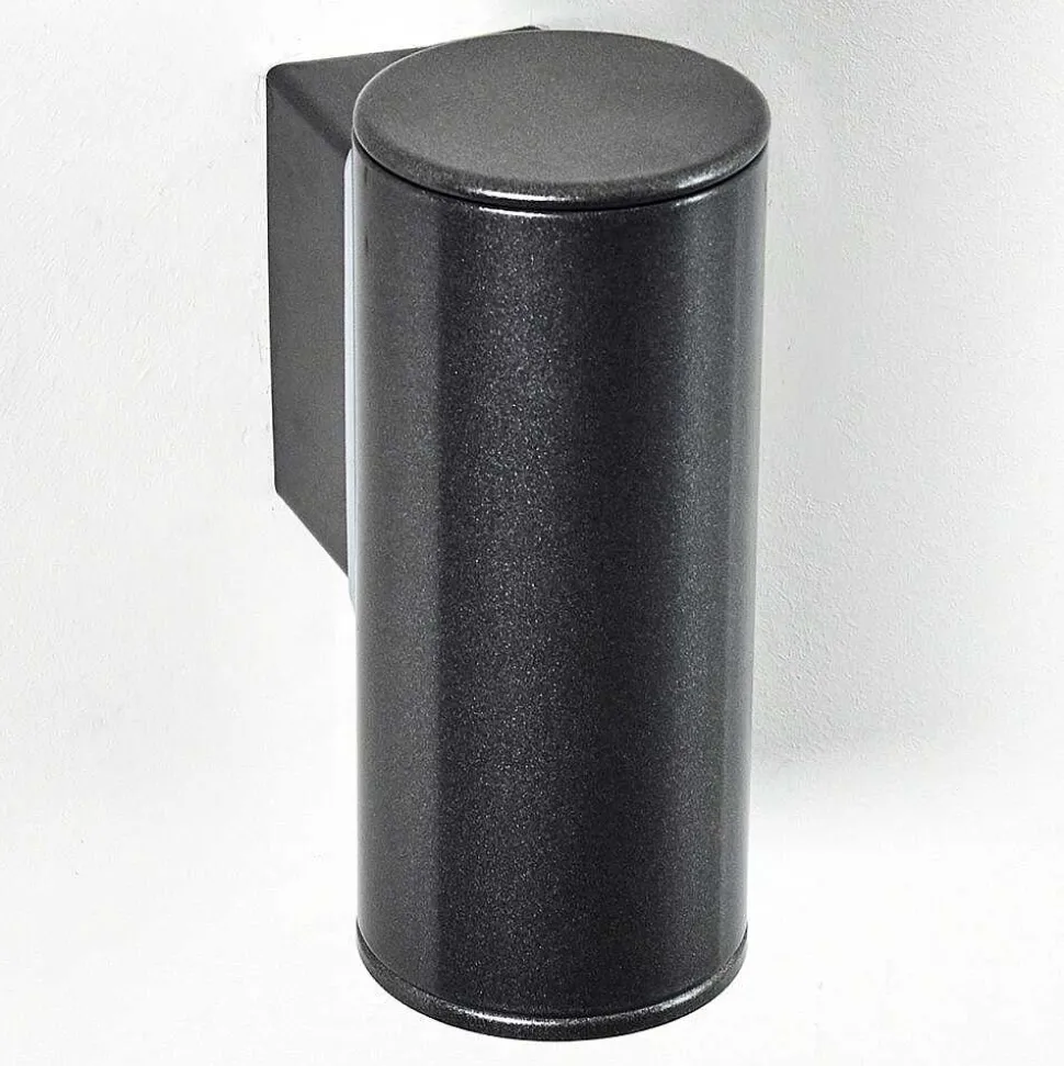 Applique Murale D'Exterieur Brachy Led Noir, 2 Lumieres