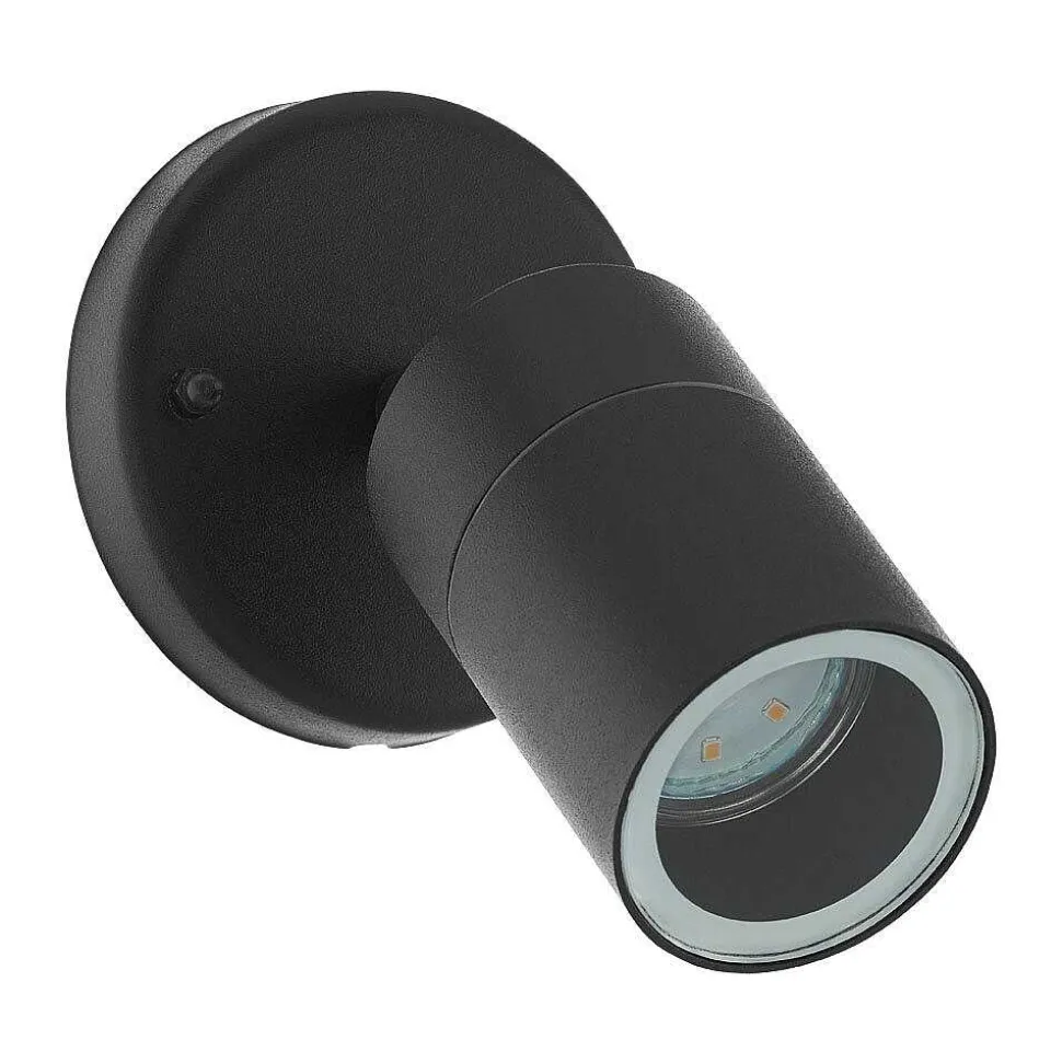 Applique Murale D'Exterieur Eglo Stockholm Led Noir, 1 Lumiere