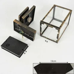 Applique Murale D'Exterieur Tieva Brun, Or, 1 Lumiere, Detecteur De Mouvement