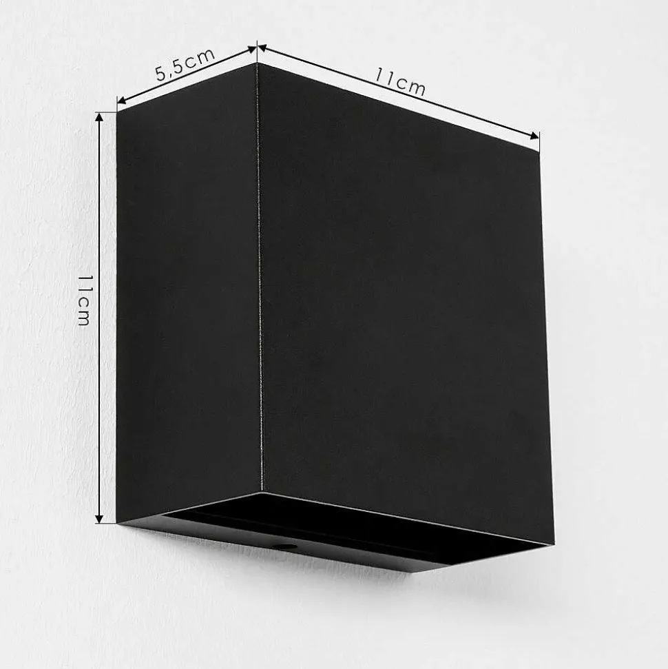 Applique Murale D'Exterieur Spidern Led Noir, 1 Lumiere