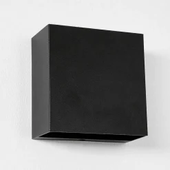 Applique Murale D'Exterieur Spidern Led Noir, 1 Lumiere