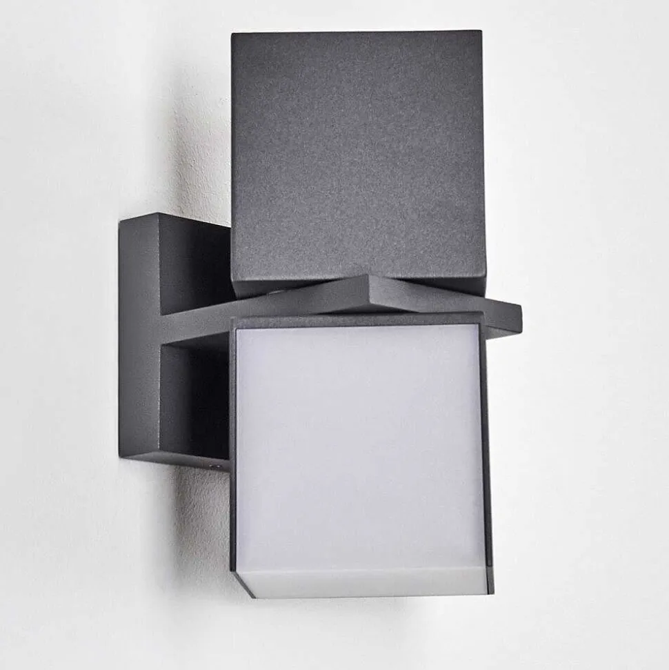 Applique Murale D'Exterieur Swanek Led Anthracite, 2 Lumieres
