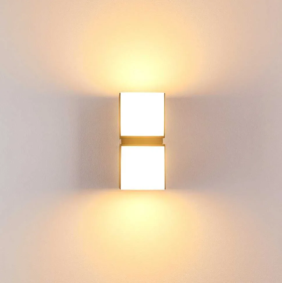 Applique Murale D'Exterieur Swanek Led Anthracite, 2 Lumieres