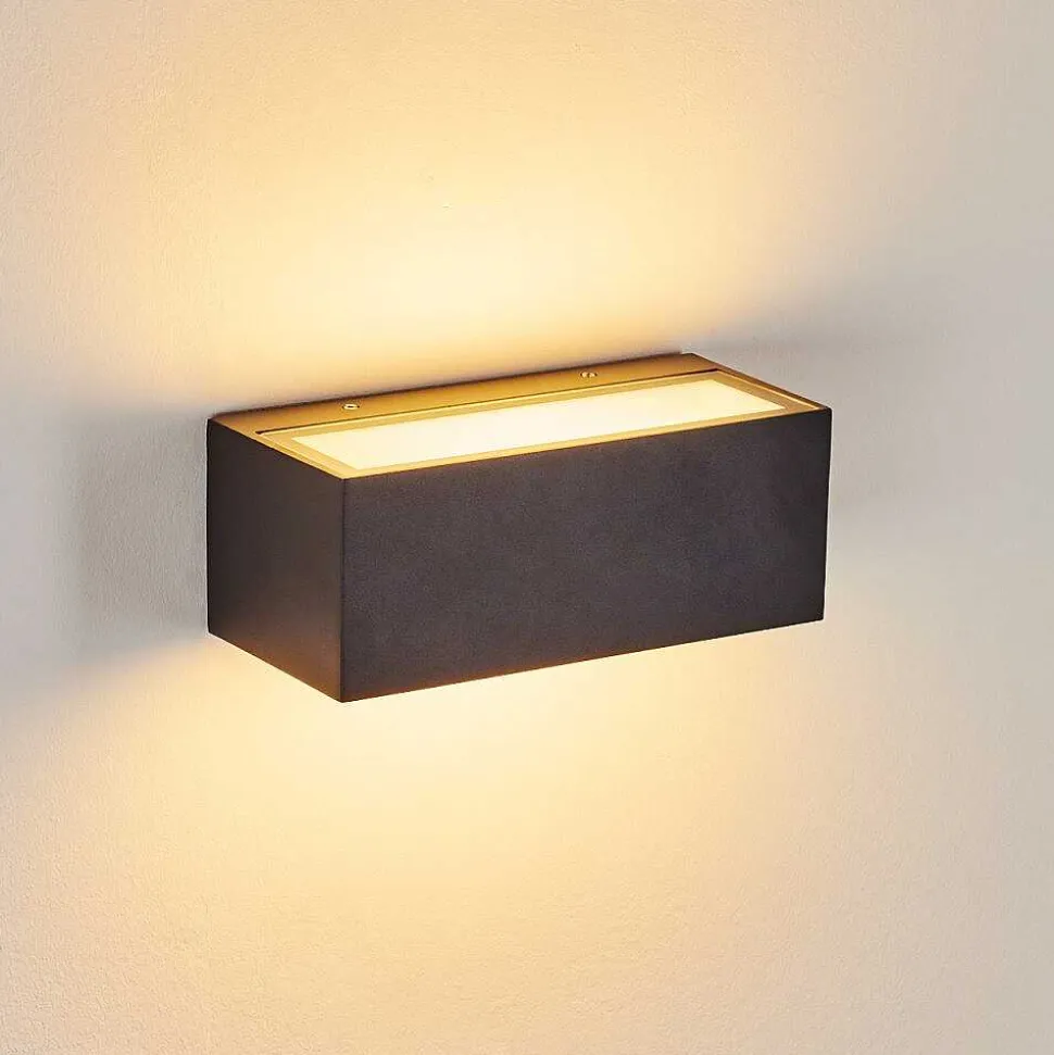 Applique Murale D'Exterieur Spidern Led Anthracite, 1 Lumiere, Changeur De Couleurs