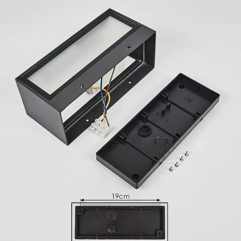 Applique Murale D'Exterieur Spidern Led Anthracite, 1 Lumiere, Changeur De Couleurs