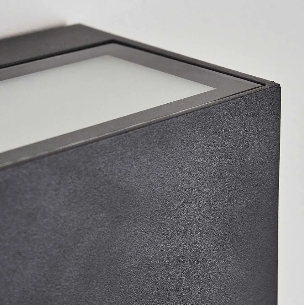 Applique Murale D'Exterieur Spidern Led Anthracite, 1 Lumiere, Changeur De Couleurs