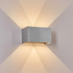 Applique Murale D'Exterieur Tamarin Led Gris, 1 Lumiere