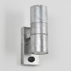 Applique Murale D'Exterieur Bessiebelle Zingue, 2 Lumieres, Detecteur De Mouvement