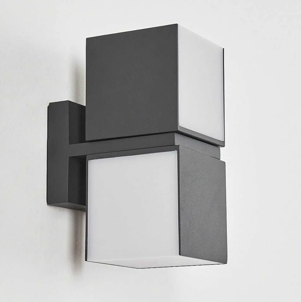 Applique Murale D'Exterieur Swanek Led Anthracite, 1 Lumiere