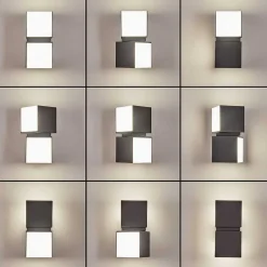 Applique Murale D'Exterieur Swanek Led Anthracite, 1 Lumiere