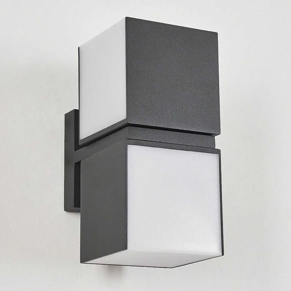 Applique Murale D'Exterieur Swanek Led Anthracite, 1 Lumiere