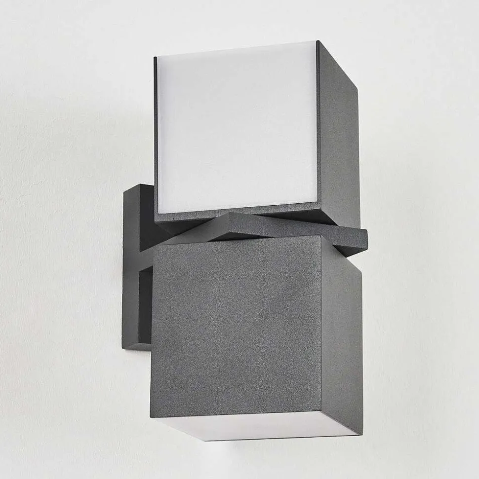 Applique Murale D'Exterieur Swanek Led Anthracite, 1 Lumiere