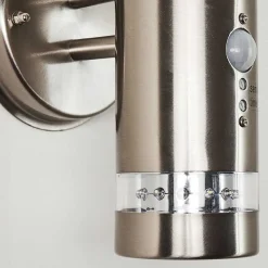 Applique Murale D'Exterieur Walise Acier Inoxydable, 1 Lumiere, Detecteur De Mouvement