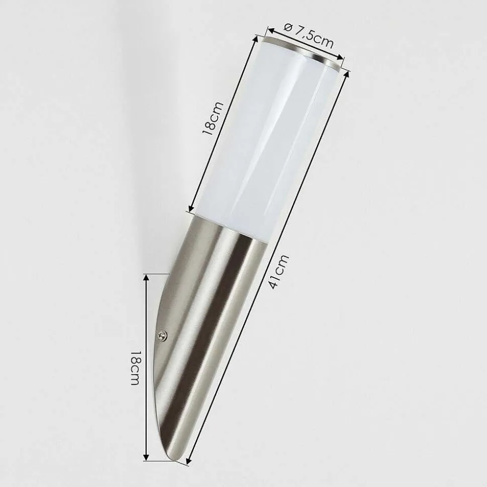 Applique Murale D'Exterieur Caserta Nickel Mat, 1 Lumiere