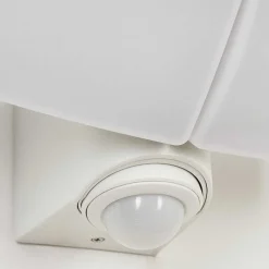 Applique Murale D'Exterieur Carnetin Led Blanc, 2 Lumieres, Detecteur De Mouvement